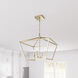 Corona 4 Light 23 inch Modern Gold Pendant Ceiling Light